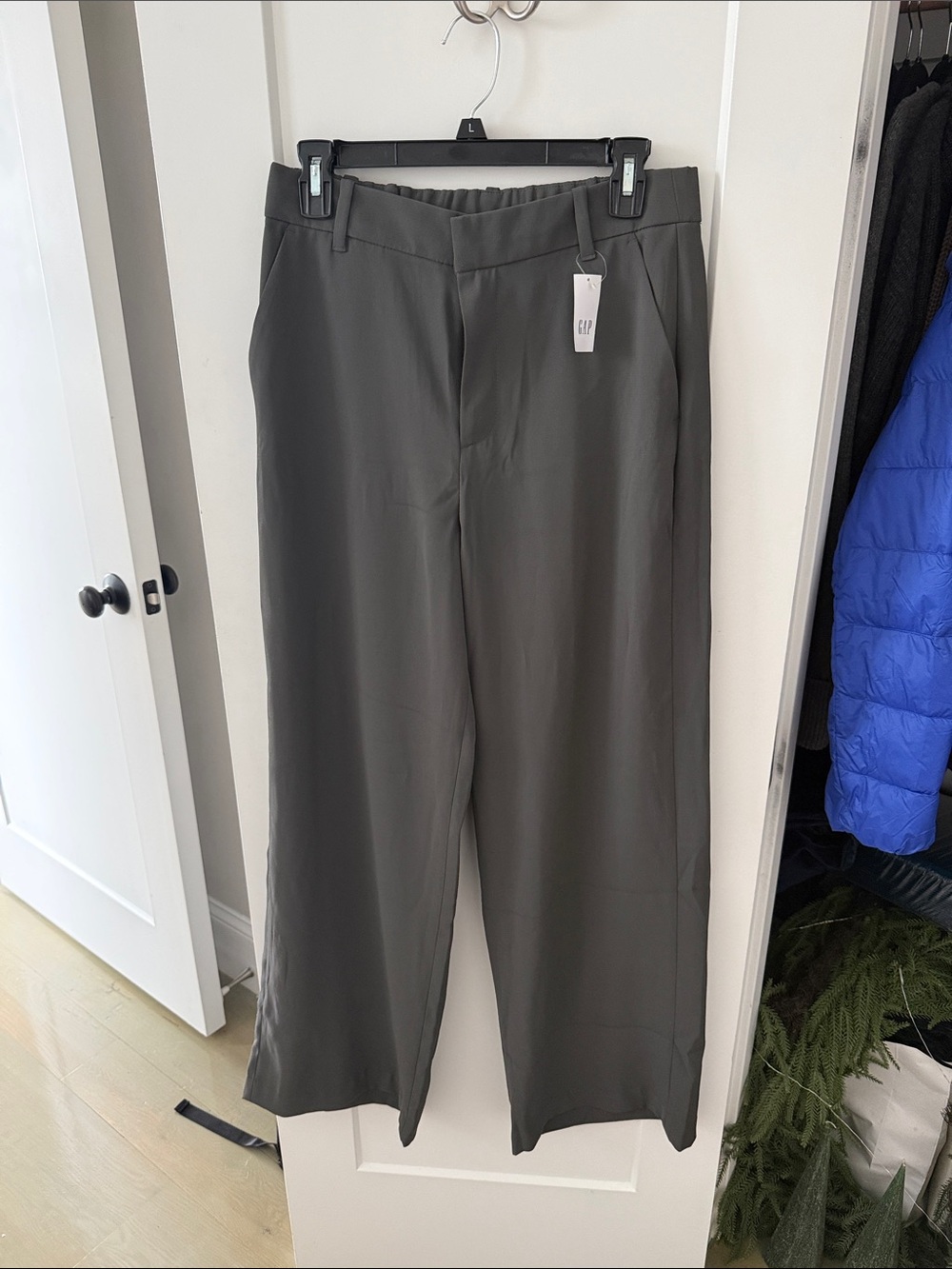 GAP Gray Wide-Leg Trousers
